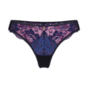 Mademoiselle Coco Cavalière Valerie - String blau | schwarz