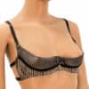 Escora Anastasia - Ouvert-BH mit Kette schwarz | silber