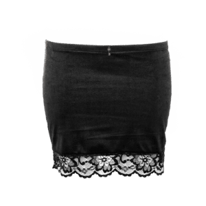 Escora Donatella - Rock mit Spitzenbordüre schwarz