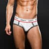 ENVY Sportlicher Jock Strap mit Kontrastnaht weiß
