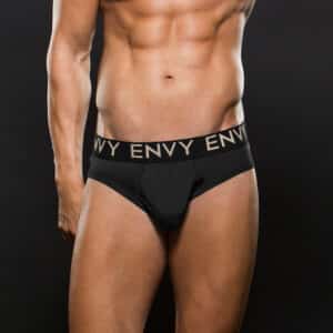 ENVY Slip mit breitem Bund schwarz