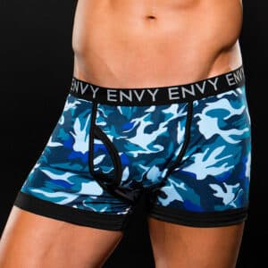 ENVY Knappe Camouflage-Shorts blau