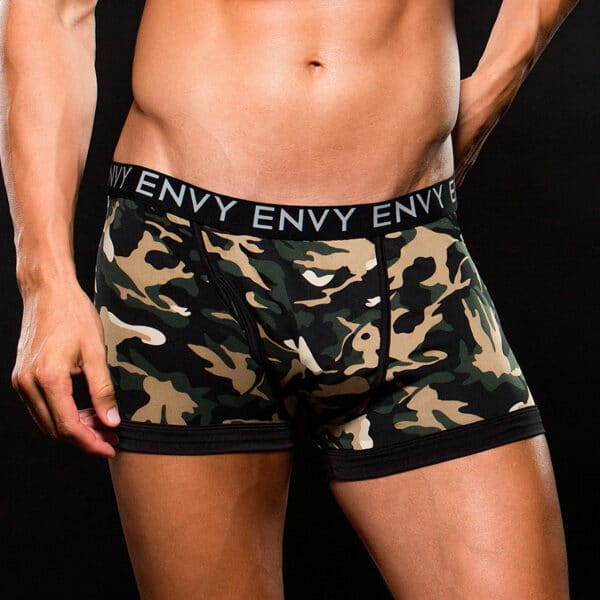 ENVY Knappe Camouflage-Shorts grün