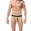 Goodfellas Trägerloser Jock Strap gelb | schwarz