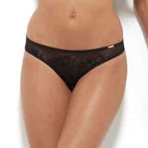 Gossard Glossies Lace - Spitzen-String schwarz