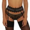 Gossard VIP Eyelash - Strumpfgürtel schwarz