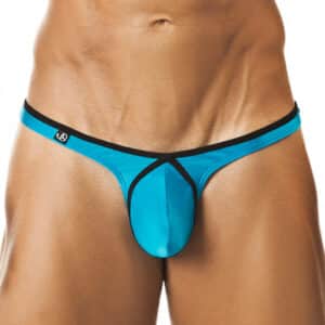 Joe Snyder Extravaganter String-Tanga blau