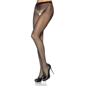 Leg Avenue Transparente Strumpfhose ouvert schwarz