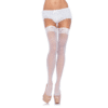 Leg Avenue Halterlose Strümpfe mit floraler Spitze weiß