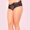 Leg Avenue Transparenter Spitzenpanty schwarz