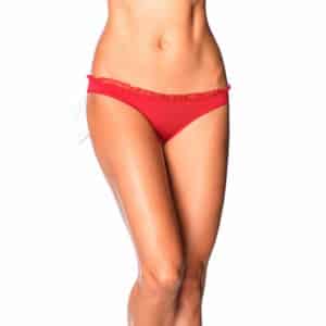 Leg Avenue Slip mit Schleife und Schleppe rot