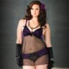 Leg Avenue Babydoll mit Spitzen-Panty