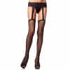 Leg Avenue Strümpfe mit Ziernaht rot