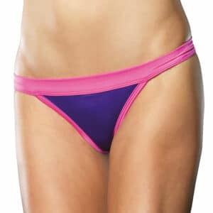 Leg Avenue Knapper Slip mit Raffung lila | pink