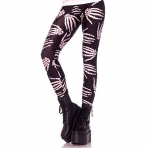 Leg Avenue Skeletthand-Leggings schwarz | weiß