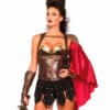 Leg Avenue Schimmernde Korsage in Krieger-Optik braun | gold