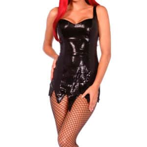 Leg Avenue Glitzerndes Paillettenkleid schwarz