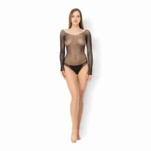 Leg Avenue Crystalized Fishnet Bodysuit schwarz