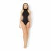 Pink Lipstick Slit N Spin Bodysuit pink