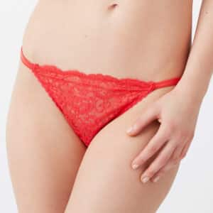 Mimi Holliday Amaryllis - Slip mit sexy Schlitz rot