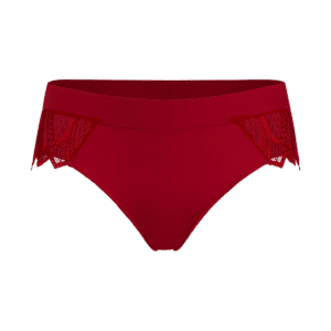 MAISON LEJABY Corolle - Slip mit Spitzenbesatz rot