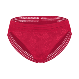 MAISON LEJABY Slip mit sportlicher Bordüre rot