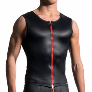 MANSTORE M605 - Zipped Vest schwarz