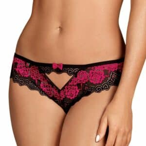 Obsessive Romatische Panty Tulia schwarz | pink