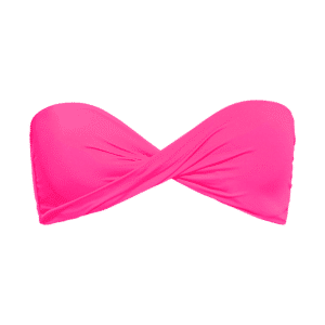 Phax Color Mix - Bikini-Top mit Drapierung neon-pink