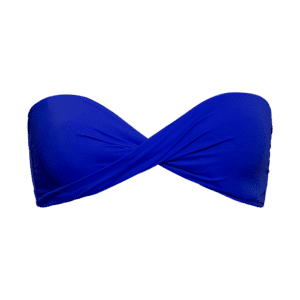 Phax Color Mix - Bikini-Top mit Drapierung blau