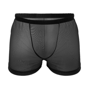 Rimba Transparente Mesh-Shorts schwarz