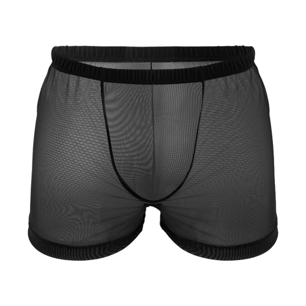 Rimba Transparente Mesh-Shorts schwarz