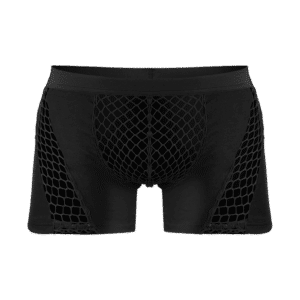 Rimba Knappe Shorts mit Netzeinsätzen schwarz