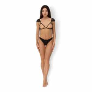 René Rofé Show Me Off Open Bra & Crotchless Panty Set